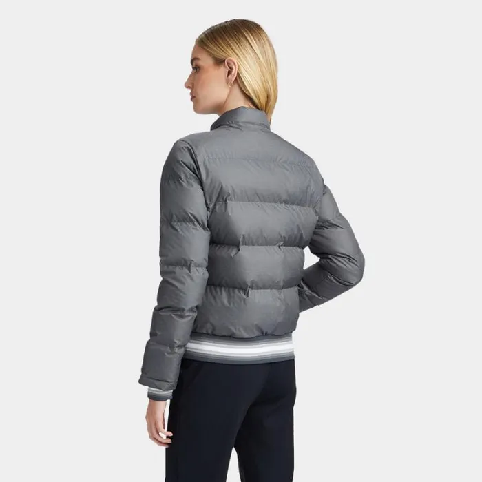 GFORE NYLON MLANGE PUFFER JACKET Charcoal Heather Grey Women Outerwear
