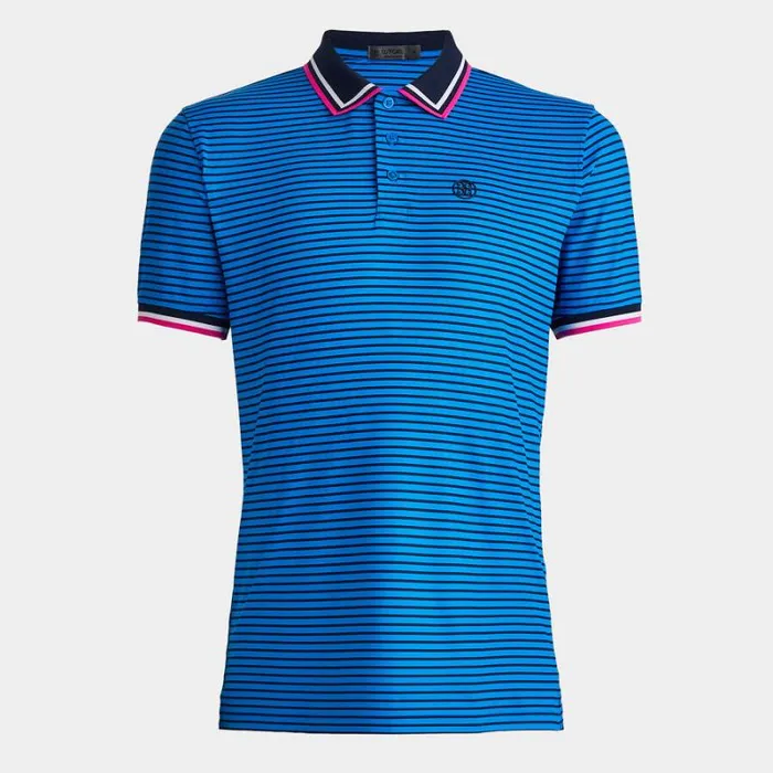 GFORE SKULL and T039S 3D BANDED SLEEVE TECH JERSEY POLO Racer Men Polos and Shirts