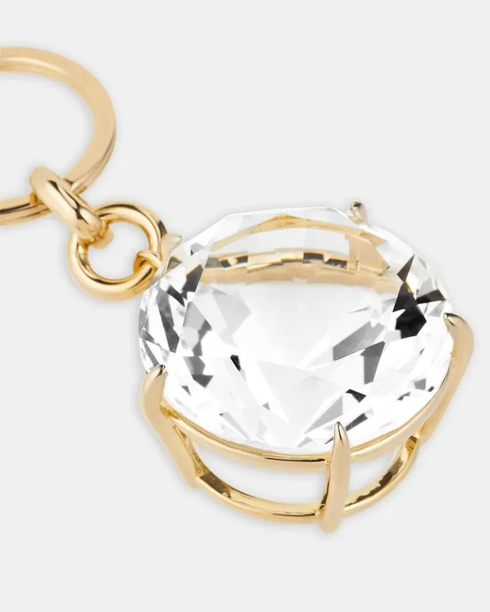 Galactic Crystal Key Holder Gold Women Aquazzura Jewelry