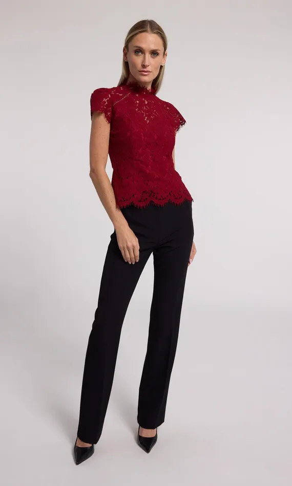 Generation Love Clothing Tops Ambrose Lace Top Scarlett 8211 Women
