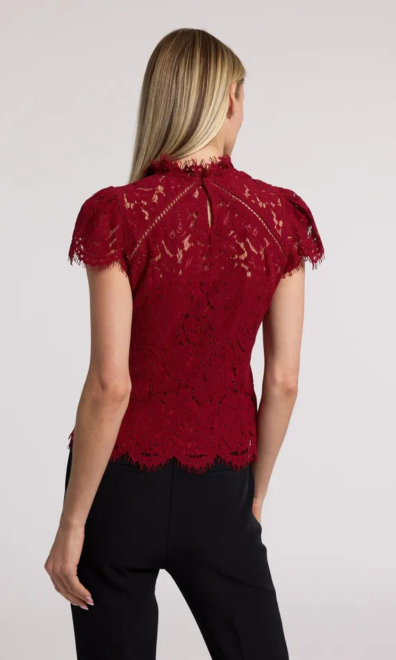 Generation Love Clothing Tops Ambrose Lace Top Scarlett 8211 Women