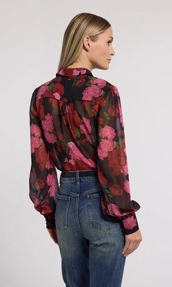 Generation Love Clothing Tops Oslo Floral Shirt Floral Fantasy Red 8211 Women