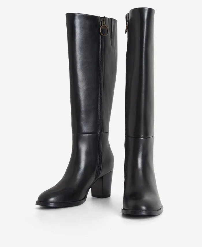 Gloria KneeHigh Boots Classic Black Women Barbour Boots