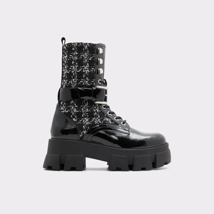Grandleap Black Synthetic Mixed Material Women ALDO Boots