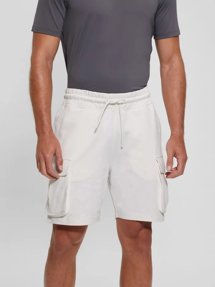 GUESS Activewear Eco Nilo Cargo Shorts Beige 8211 Men