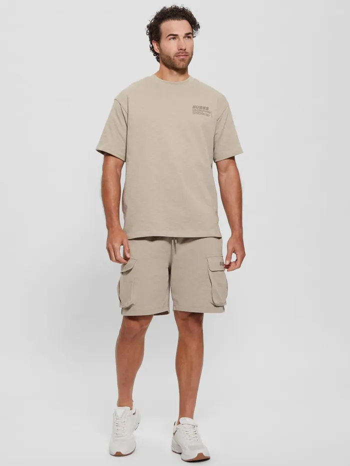 GUESS Activewear Eco Nilo Cargo Shorts Beige 8211 Men