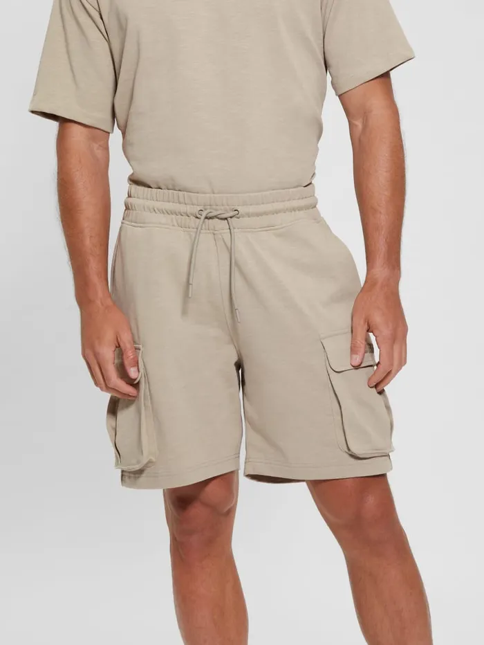GUESS Activewear Eco Nilo Cargo Shorts Beige 8211 Men