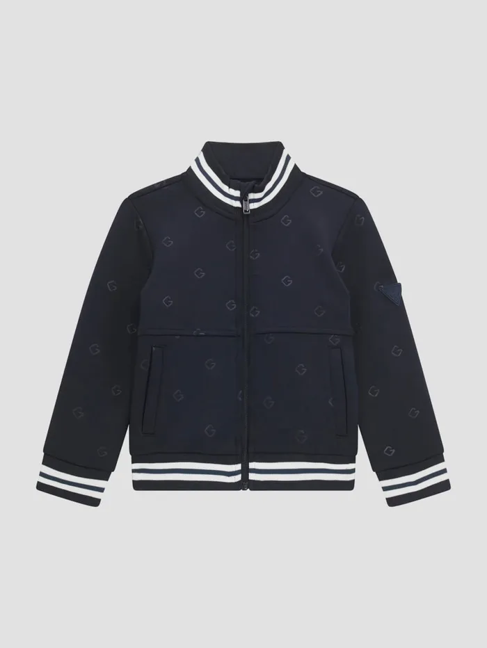 GUESS Baby Boy 0 24M Eco Signature G Jacket 3M7 Blue 8211 Kids