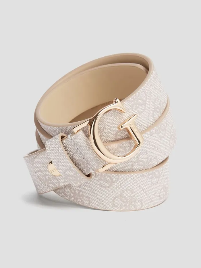GUESS Belts Emera Dove Signature Belt Colors 8211 Women
