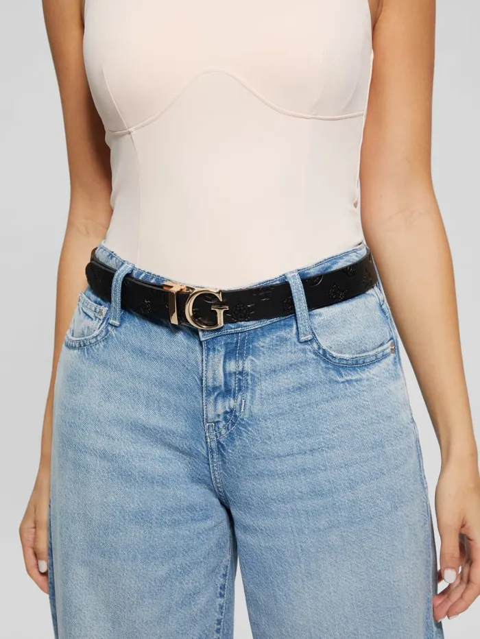 GUESS Belts Jena Peony Belt Black 8211 Women