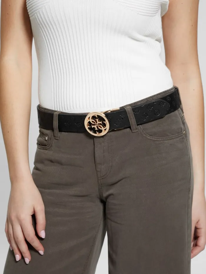 GUESS Belts Peony FauxLeather Belt Brown 8211 Women