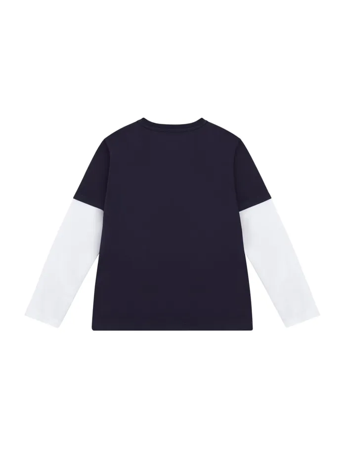 GUESS Big Boy 7 14 Eco Layered Tee 718 Blue 8211 Kids