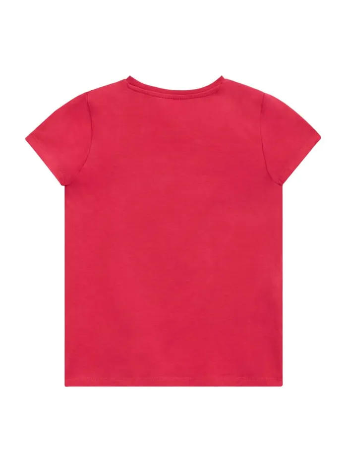 GUESS Big Girl 7 14 Eco Sequin Triangle Tee 716 Pink 8211 Kids