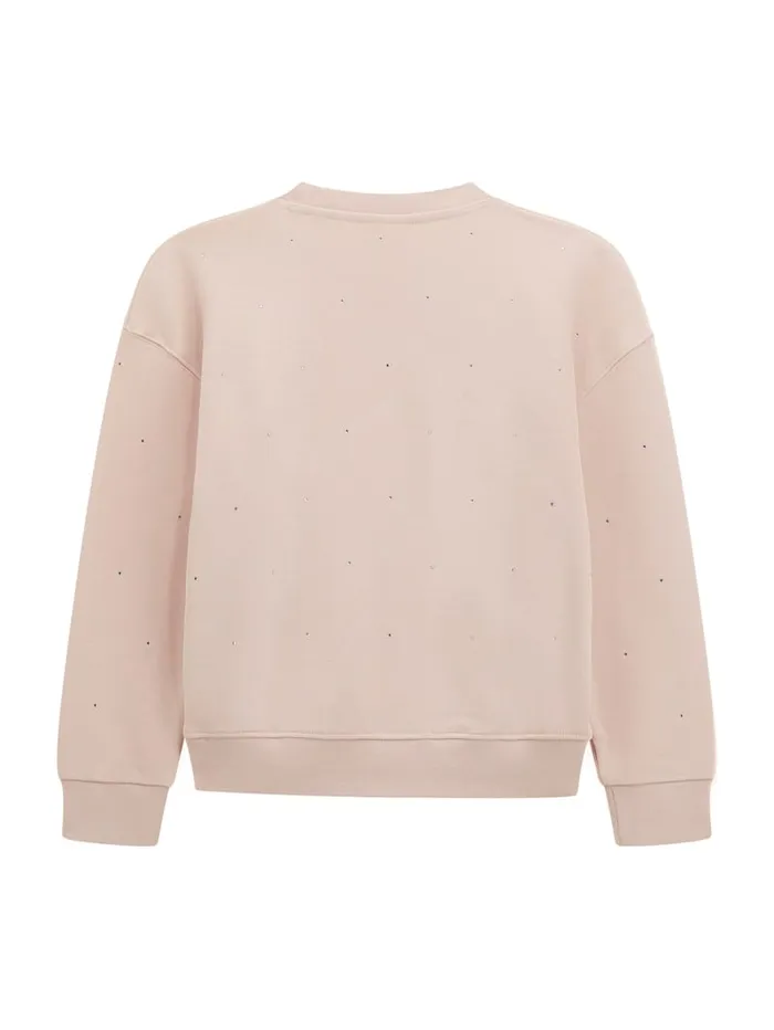GUESS Big Girl 7 14 Mini Me Rhinestone Active Sweatshirt 816 Pink 8211 Kids