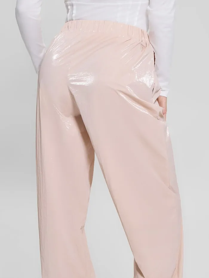 GUESS Bottoms Chris Nylon Jogger Pants Pink 8211 Women