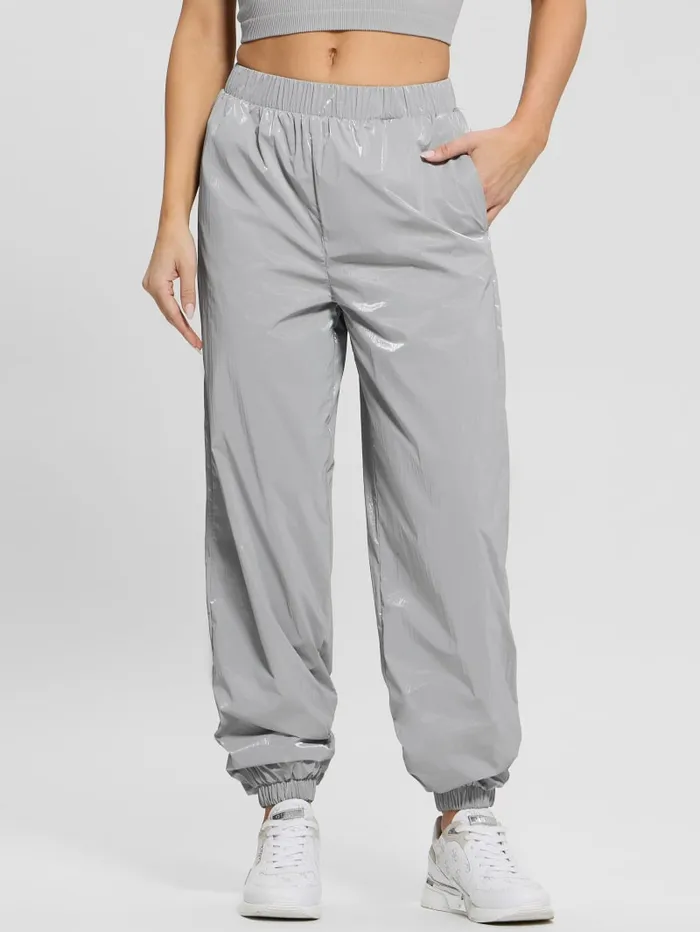 GUESS Bottoms Chris Nylon Jogger Pants Pink 8211 Women