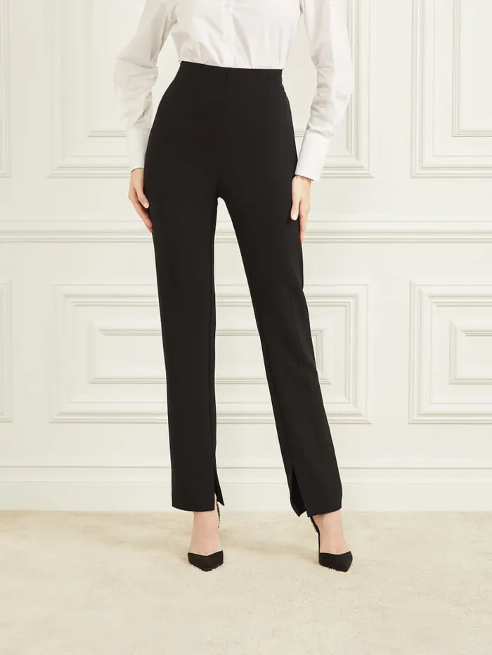GUESS Bottoms Dallas Straight Pant Black 8211 Women