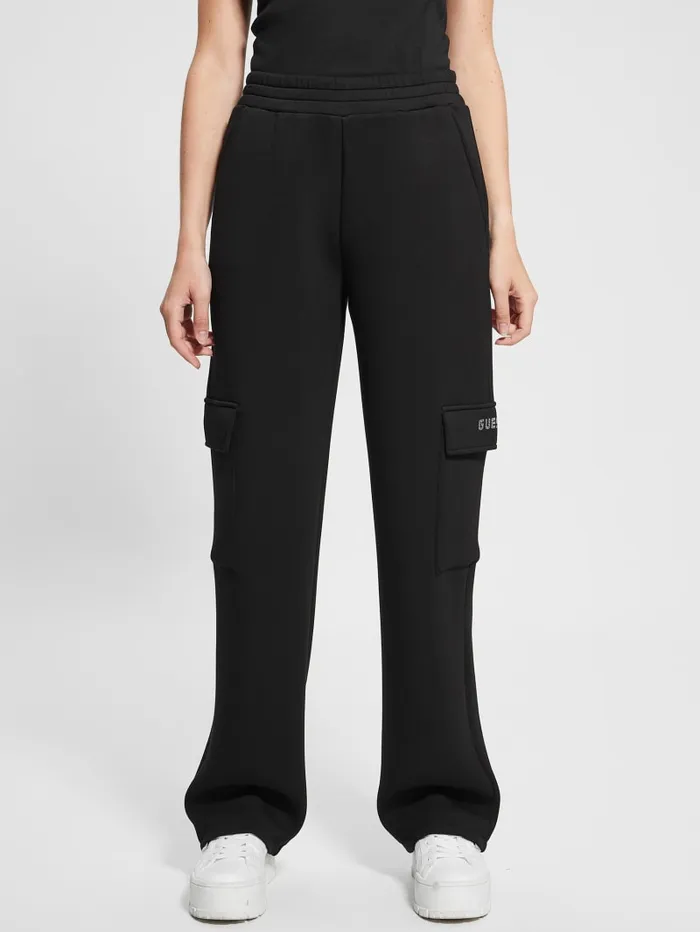 GUESS Bottoms Eco Cecilia Scuba Cargo Pants Black 8211 Women