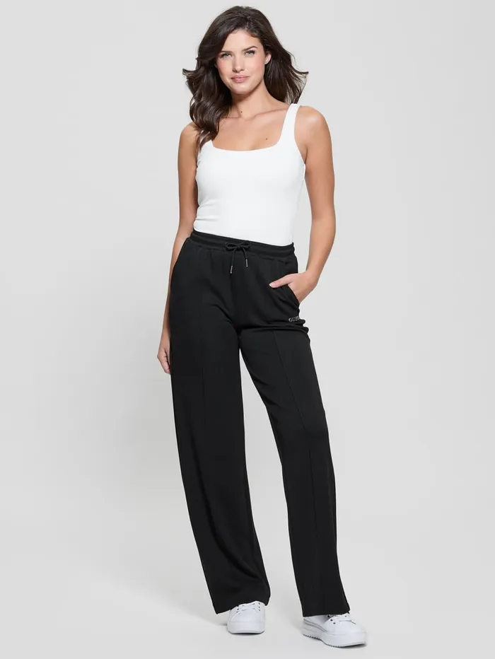 GUESS Bottoms Eco Gelsey StraightLeg Pants Black 8211 Women