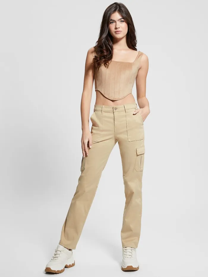 GUESS Bottoms Eco Sexy Cargo Pants Neutral 8211 Women