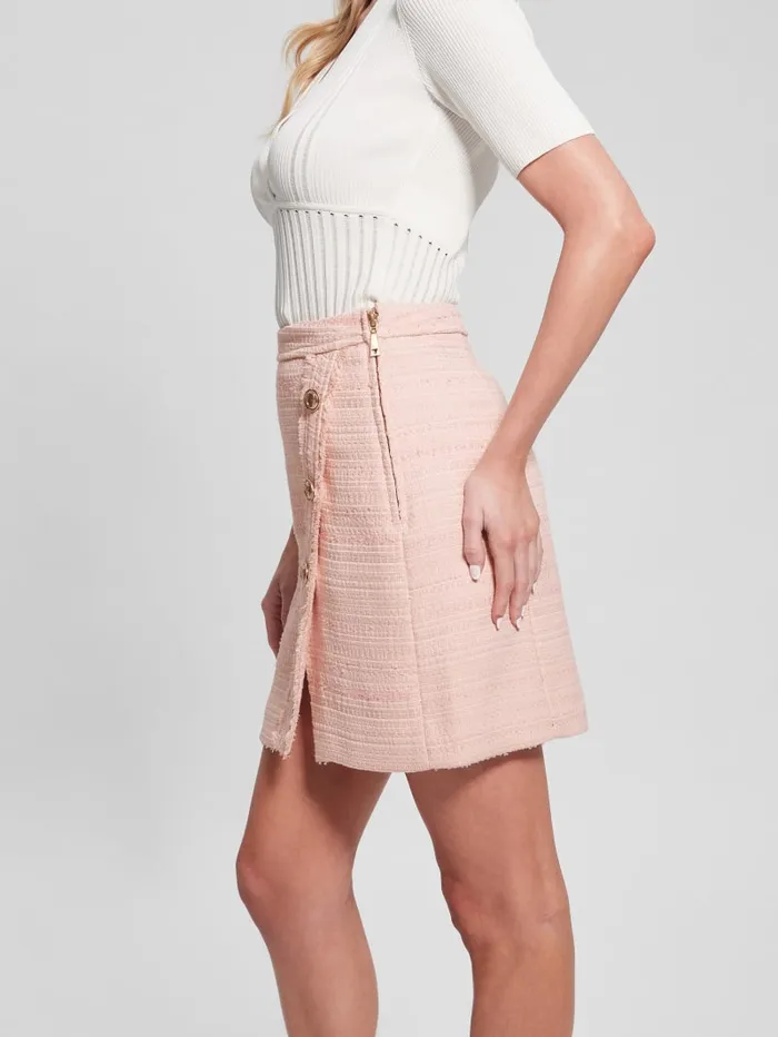 GUESS Bottoms Eco Tosca Tweed Skirt Pink 8211 Women