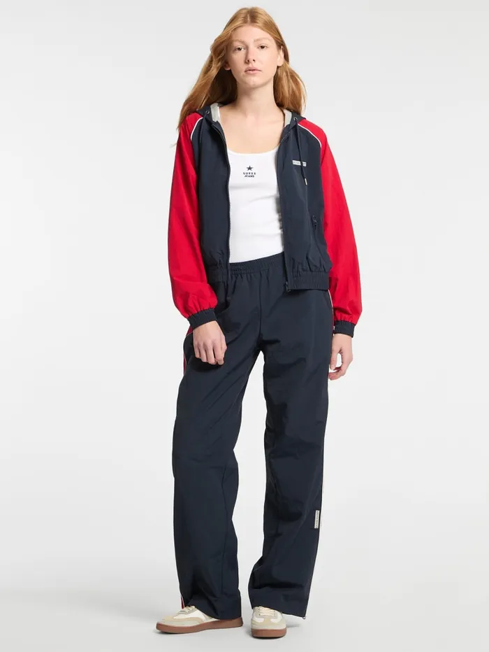 GUESS Bottoms Eco Windbreaker Pant Blue 8211 Women
