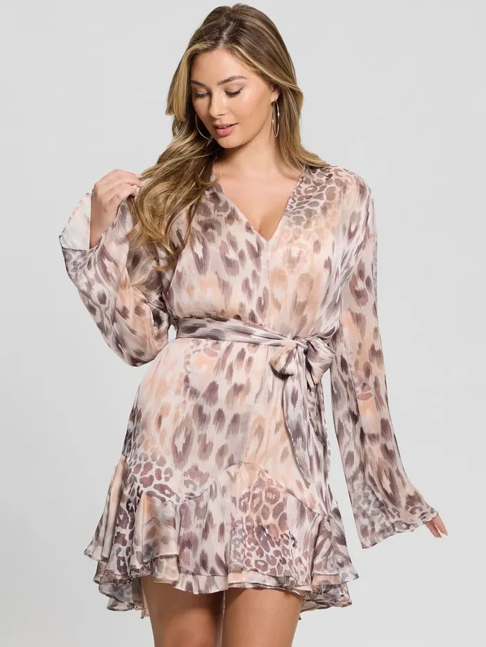 GUESS Dresses and Jumpsuits Eco Sibilla Belted Dress Pink 8211 Women