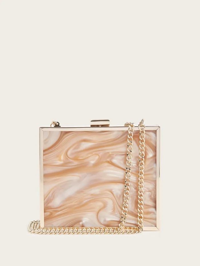 GUESS Evening Bags Sutton Box Clutch Gold 8211 Unisex