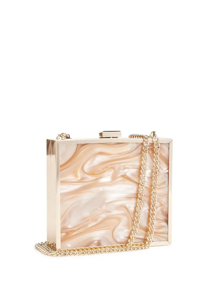 GUESS Evening Bags Sutton Box Clutch Gold 8211 Unisex