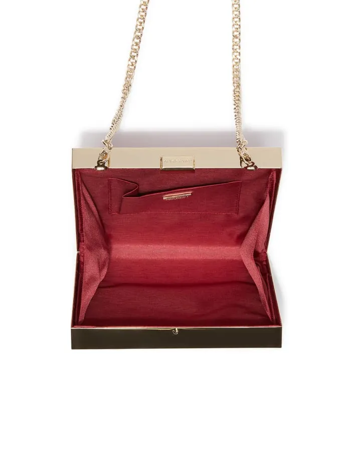 GUESS Evening Bags Sutton Box Clutch Gold 8211 Unisex