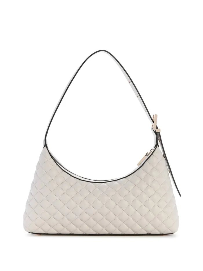 GUESS Handbags Eco Rianee Quilted Shoulder Bag White 8211 Women