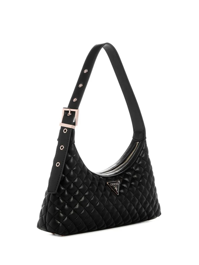 GUESS Handbags Eco Rianee Quilted Shoulder Bag White 8211 Women
