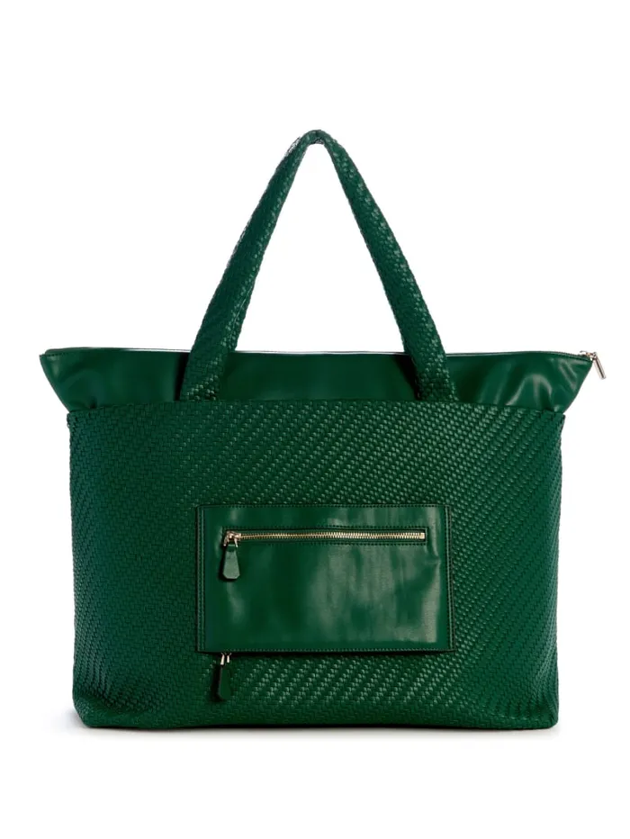 GUESS Handbags Francy Travel Tote Green 8211 Women