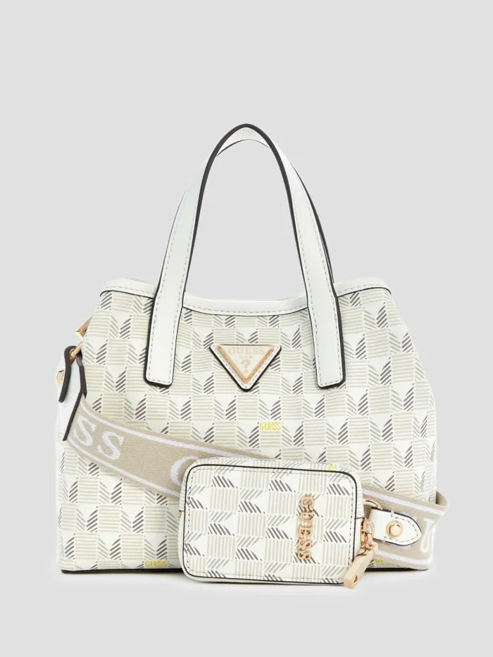 GUESS Handbags G Wave Mini Tote White 8211 Women