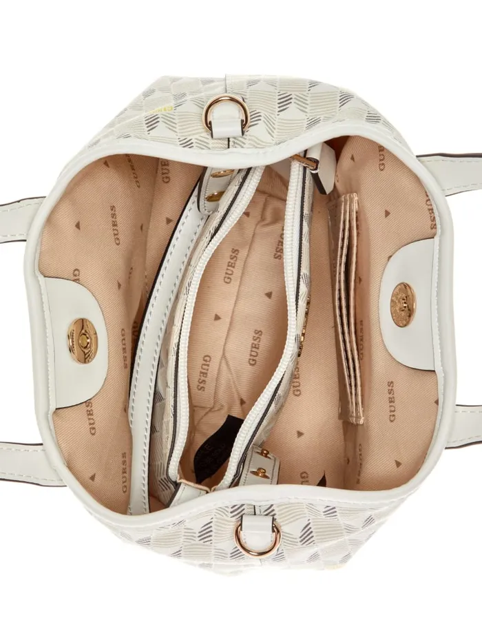 GUESS Handbags G Wave Mini Tote White 8211 Women