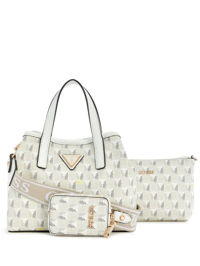 GUESS Handbags G Wave Mini Tote White 8211 Women