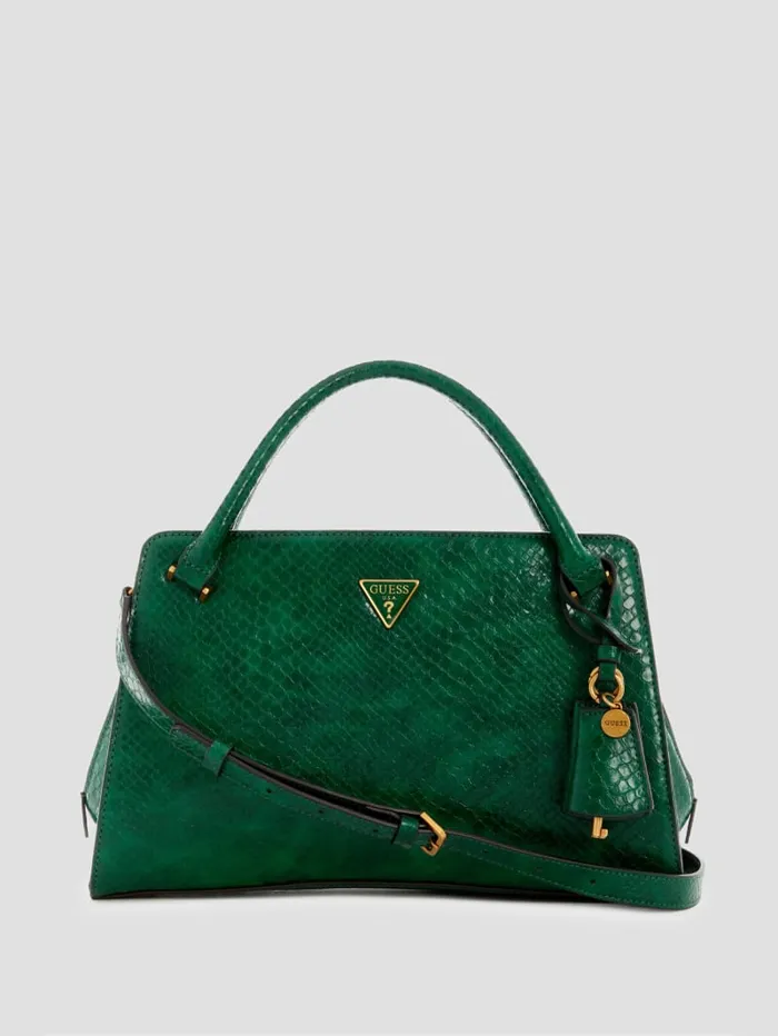 GUESS Handbags Georgina Girlfriend Satchel Green 8211 Women