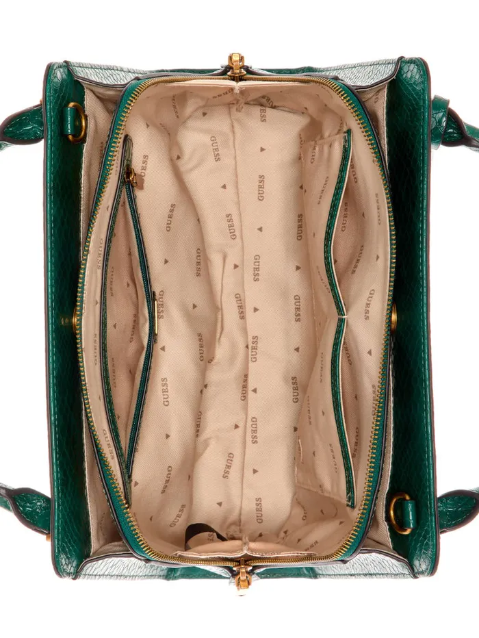 GUESS Handbags Georgina Girlfriend Satchel Green 8211 Women