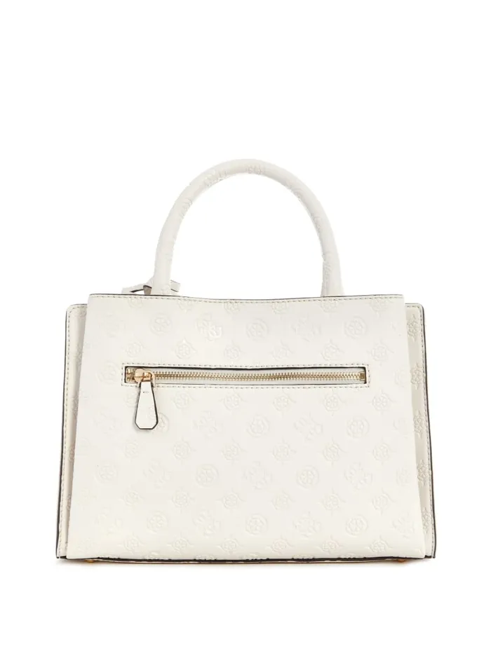 GUESS Handbags Gerty Girlfriend Satchel White 8211 Women
