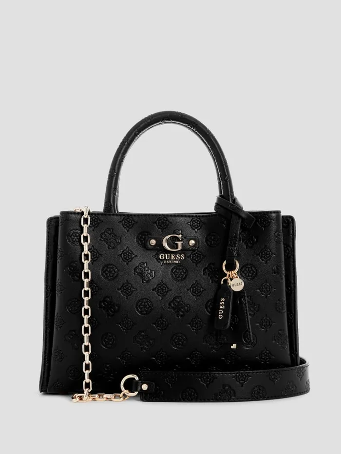 GUESS Handbags Gerty Girlfriend Satchel White 8211 Women