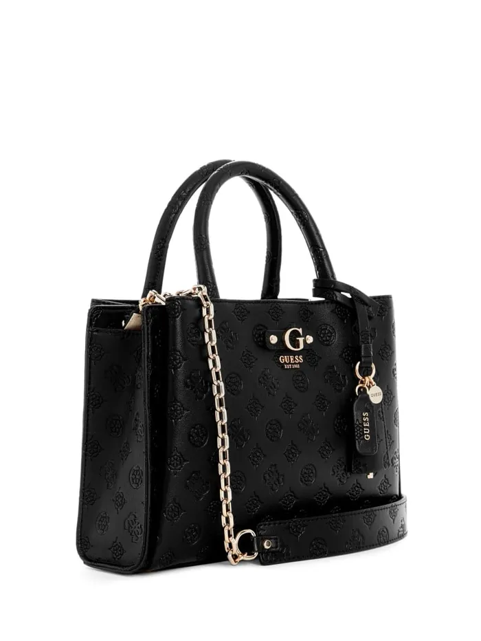 GUESS Handbags Gerty Girlfriend Satchel White 8211 Women