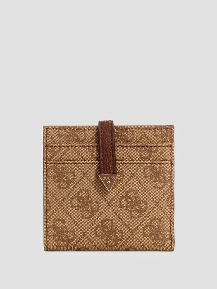 GUESS Handbags Laurel Quattro G Card Case Brown 8211 Women