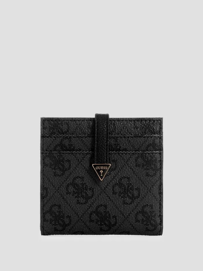 GUESS Handbags Laurel Quattro G Card Case Brown 8211 Women