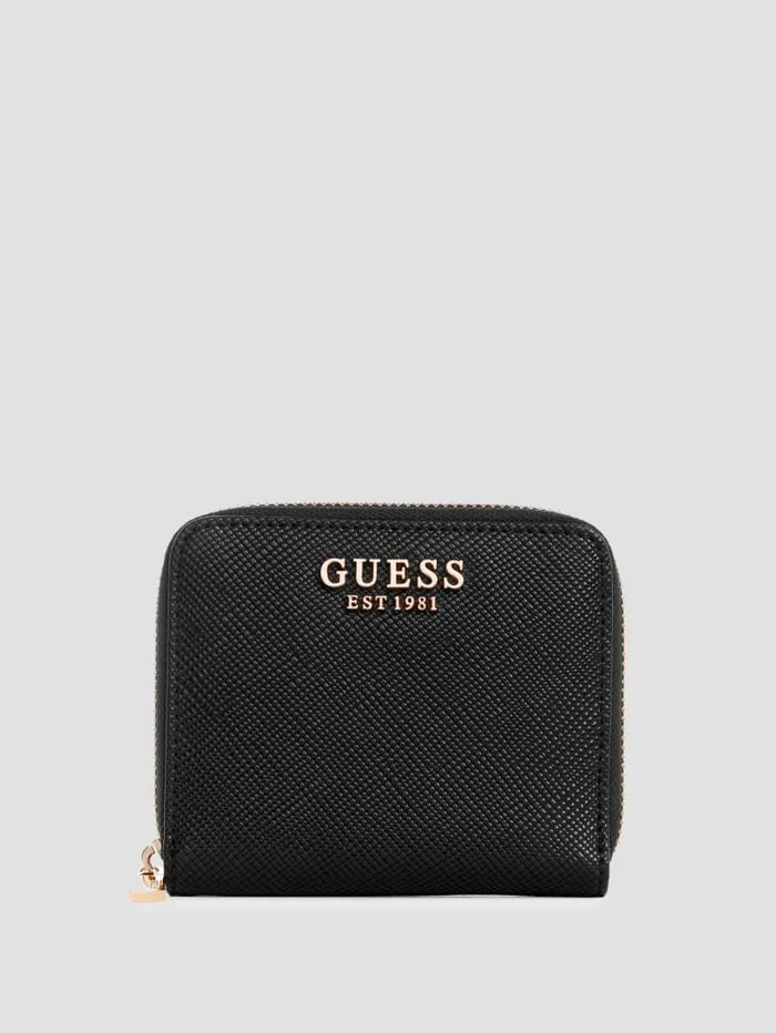 GUESS Handbags Laurel Small ZipAround Wallet Black 8211 Women