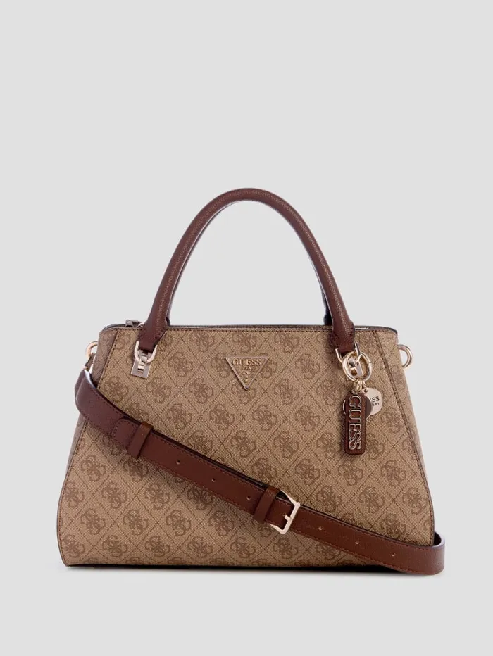 GUESS Handbags Noelle Luxury Satchel Brown 8211 Women