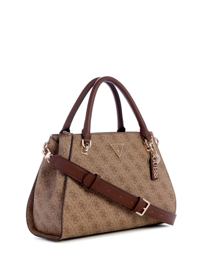 GUESS Handbags Noelle Luxury Satchel Brown 8211 Women