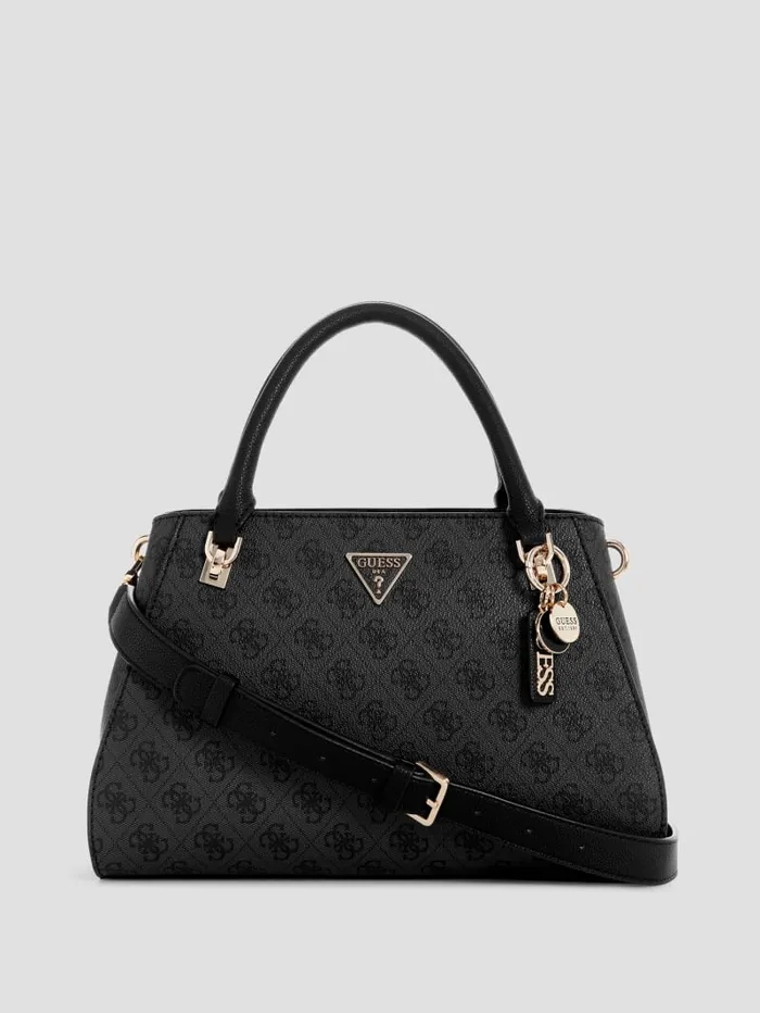 GUESS Handbags Noelle Luxury Satchel Brown 8211 Women
