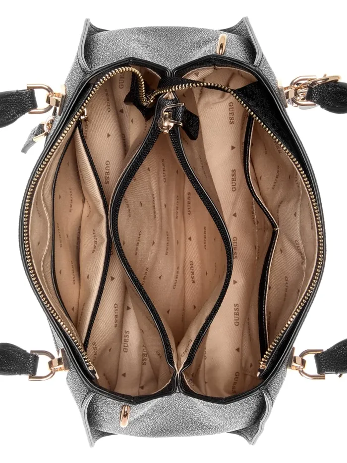 GUESS Handbags Noelle Luxury Satchel Brown 8211 Women