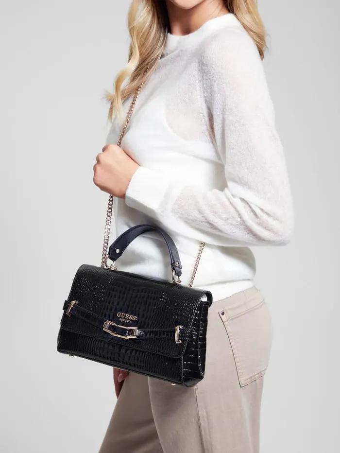 GUESS Handbags Silvye Convertible Crossbody White 8211 Women