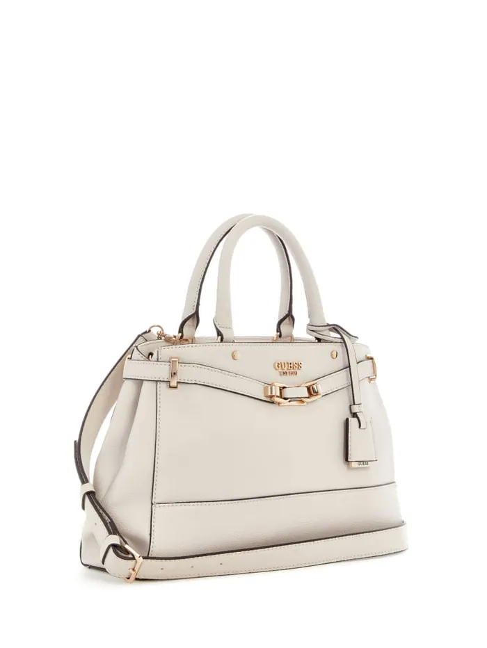 GUESS Handbags Silvye Luxury Satchel Brown 8211 Women